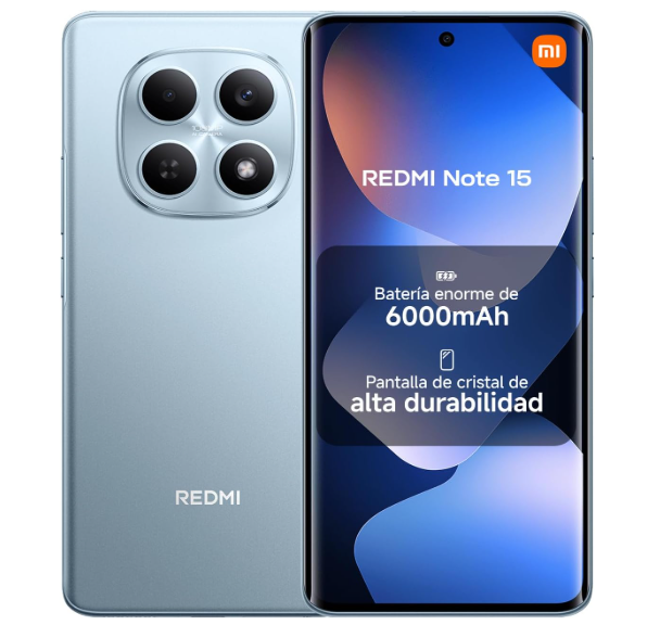 Xiaomi Redmi Note 15 8+256GB AMOLED 108MP Azul Glaciar – Versión ES