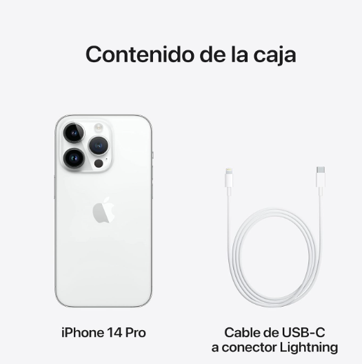 iPhone 14 Pro 128GB Plata – Nuevo, Libre y Garantía Oficial