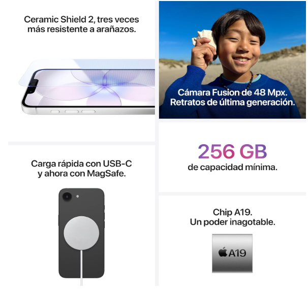 iPhone 17e  – Nuevo, Libre, Pantalla XDR y Garantía Oficial