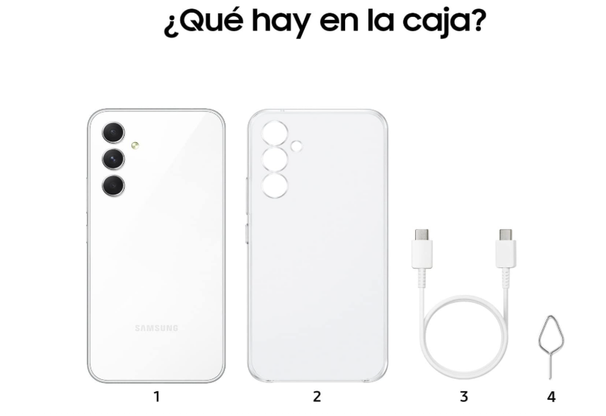 Samsung Galaxy A54 5G 256GB Blanco – 8GB RAM, Pantalla 120Hz, Libre y Garantía