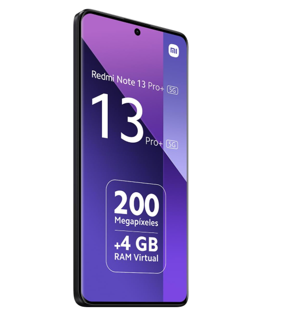 Xiaomi Redmi Note 13 Pro+ 5G 256GB Plata – 8GB RAM, 200MP, AMOLED Curva 120Hz, Reacondicionado