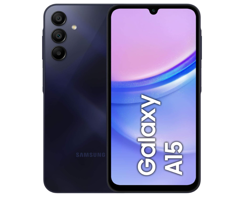 Samsung Galaxy A15 128GB Blue Black – 4GB RAM, Dual SIM, Pantalla Super AMOLED, Versión EU