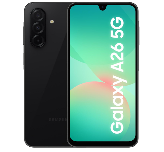 Samsung Galaxy A26 5G 256GB Negro – 6GB RAM, Super AMOLED 6.7”, 50MP, 5000 mAh, Garantía 3+1 Años
