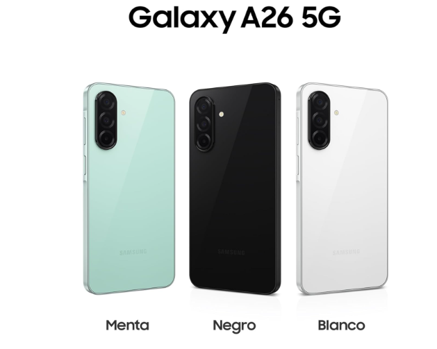 Samsung Galaxy A26 5G 256GB Negro – 6GB RAM, Super AMOLED 6.7”, 50MP, 5000 mAh, Garantía 3+1 Años