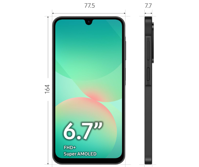 Samsung Galaxy A26 5G 256GB Negro – 6GB RAM, Super AMOLED 6.7”, 50MP, 5000 mAh, Garantía 3+1 Años