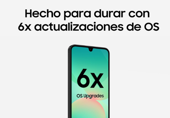 Samsung Galaxy A26 5G 256GB Negro – 6GB RAM, Super AMOLED 6.7”, 50MP, 5000 mAh, Garantía 3+1 Años